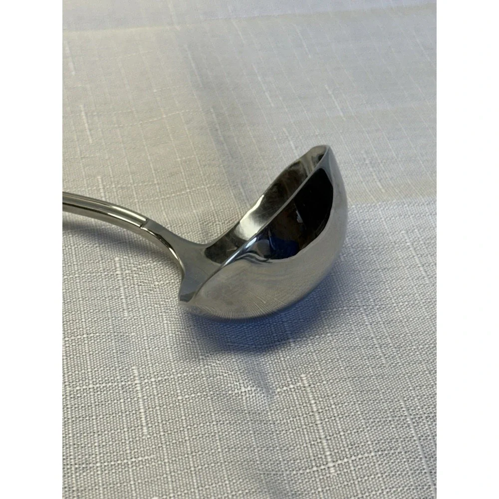 Gourmet Settings GS Beaded Edge 18/10 Stainless Steel Soup Ladle Flatware